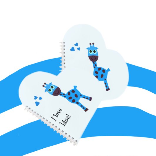 Blaugiraffe Notizblock