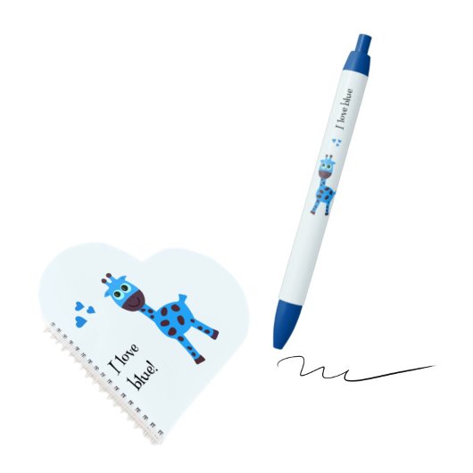 Blaugiraffe Notizblock