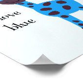 Blaugiraffe Poster (Ecke)