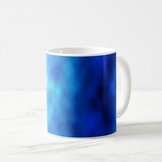 Blauglas Kaffeetasse (VorderseiteRechts)