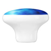 Blauglas Keramikknauf (Seitenansicht)