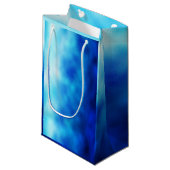 Blauglas Kleine Geschenktüte (Vorderseite Schrägansicht)