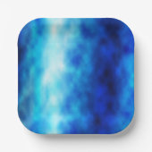 Blauglas Pappteller (Vorderseite)