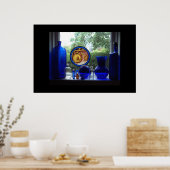 Blauglas Poster (Küche)