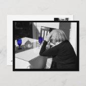 Blauglas Postkarte (Vorne/Hinten)