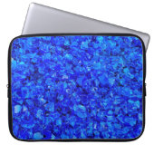 Blauglas-Steine Laptopschutzhülle (Vorderseite)