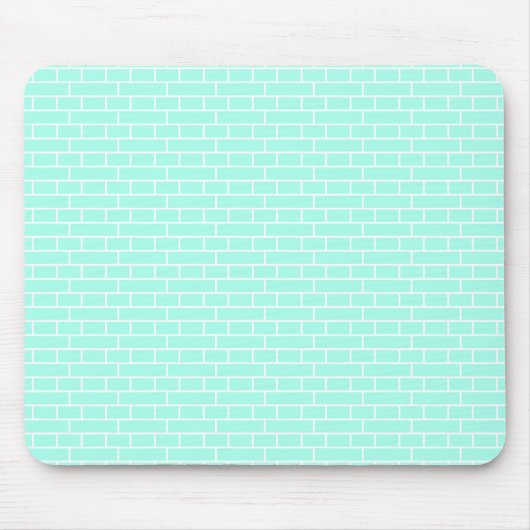 Blauglasfliesen, Ziegel. Cooles Muster. Mousepad (Vorne)