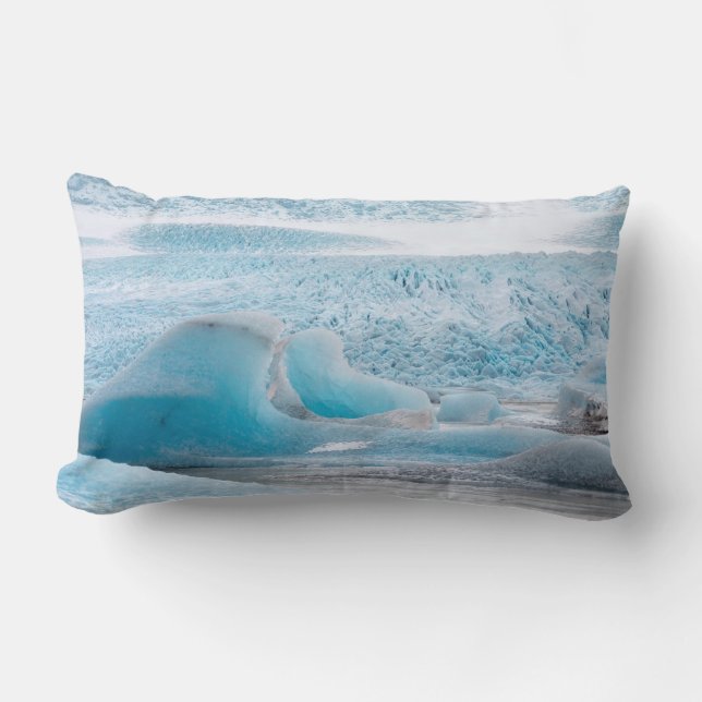 Blauglaziale Eisformen, horizontal Lendenkissen (Vorderseite)