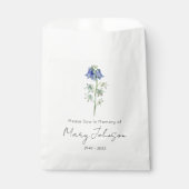 Blauglöckchen | Einfaches Samenpaket Trauerfeier Geschenktütchen (Vorderseite)