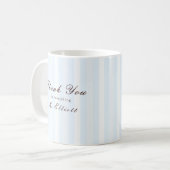 Blauglöckchen - Personalisierte Dankeschön-Lehrerm Kaffeetasse (Vorderseite Links)