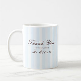 Blauglöckchen - Personalisierte Dankeschön-Lehrerm Kaffeetasse