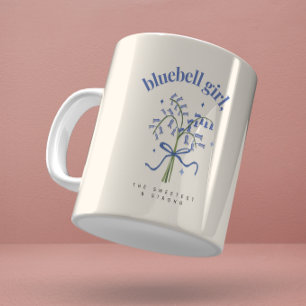 Blauglocken-Blumen-Aquarell-Illustration Kaffeetasse