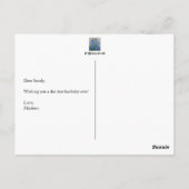 Blauglocken Blumen Postkarte (Rückseite)