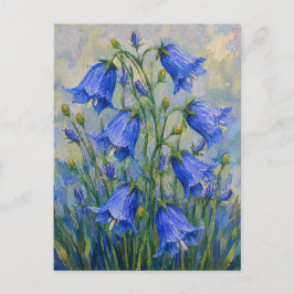 Blauglocken Blumen Postkarte