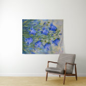 Blauglocken Blumen Wandteppich (Beispiel (Horizontal))