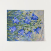 Blauglocken Blumen Wandteppich (Vorderseite (Horizontal))