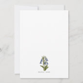 Blauglocken-Einladung (Hasenglöckchen) Einladung (Rückseite)