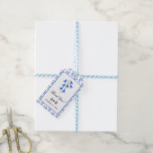 Blauglocken-Hochzeit Geschenkanhänger (Mit Garn)