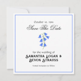 Blauglocken Hochzeitstermin Save The Date