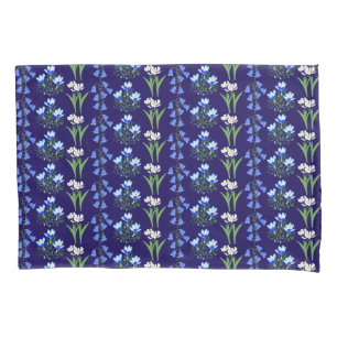 Blauglocken, Krokusse & Tulpen Gelber Kissenbezug