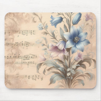 Blauglocken- & Notenblatt-Mauspad Mousepad