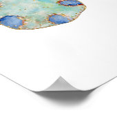 Blauglocken-Schmetterlingsdruck Poster (Ecke)