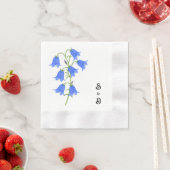 Blauglocken Weiß Serviette (Beispiel)