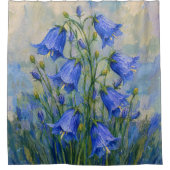 Blauglocken-Wiese Duschvorhang (Vorderseite)