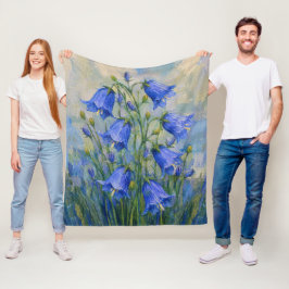 Blauglocken-Wiese Fleecedecke