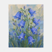 Blauglocken-Wiese Fleecedecke (Vorderseite)
