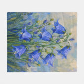 Blauglocken-Wiese Fleecedecke (Vorderseite (Horizontal))