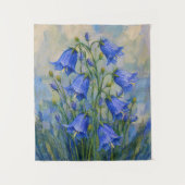 Blauglocken-Wiese Wandteppich (Vorderseite)