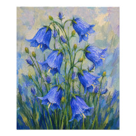 Blauglockenblumen Fotodruck