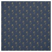 Blaugold Elegantes Stoffmuster zum Basteln Stoff (Muster)