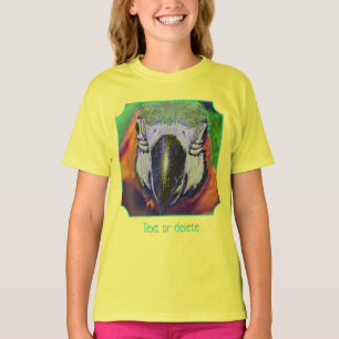 Blaugoldara Gesicht Papageien Kunst Personalized T-Shirt