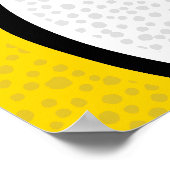 Blaugoldbasketballmannschaftsfarben Party Empfang Poster (Ecke)