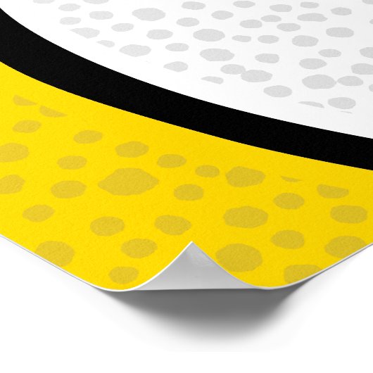 Blaugoldbasketballmannschaftsfarben Party Empfang Poster (Ecke)