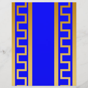 Blaugoldenes Muster Flyer
