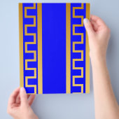 Blaugoldenes Muster Flyer (Hand)
