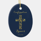 Blaugoldkreuz-Keramik Keramik Ornament (Hinten)