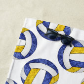 Blaugoldvolleyballmannschaft ist sportlich strandtuch (Beispiel)