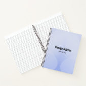 Blaugradientengeometrie Notizblock (Innenseite)