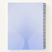 Blaugradientengeometrie Notizblock (Rückseite)