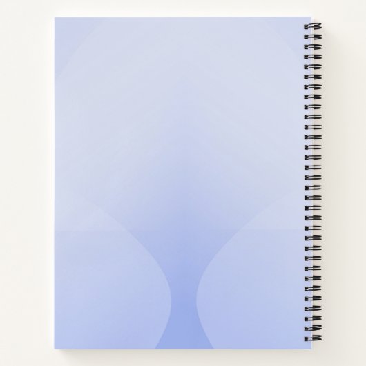 Blaugradientengeometrie Notizblock (Rückseite)