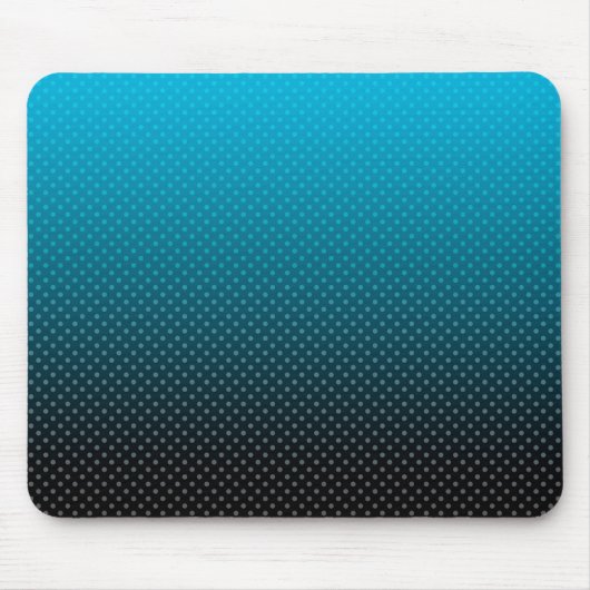Blaugradität mit kleinen Polka-Punkten Mousepad (Vorne)
