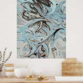 Blaugraffiti Poster (Küche)