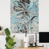 Blaugraffiti Poster (Heimbüro)