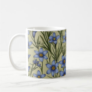 Blaugras-Blume Kaffeetasse