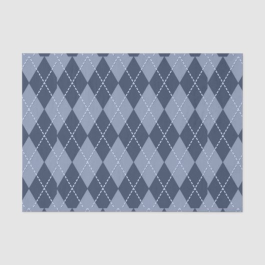 Blaugrau Argyll Seidenpapier (Vorderseite)