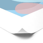 Blaugrau Chameleon Poster (Ecke)